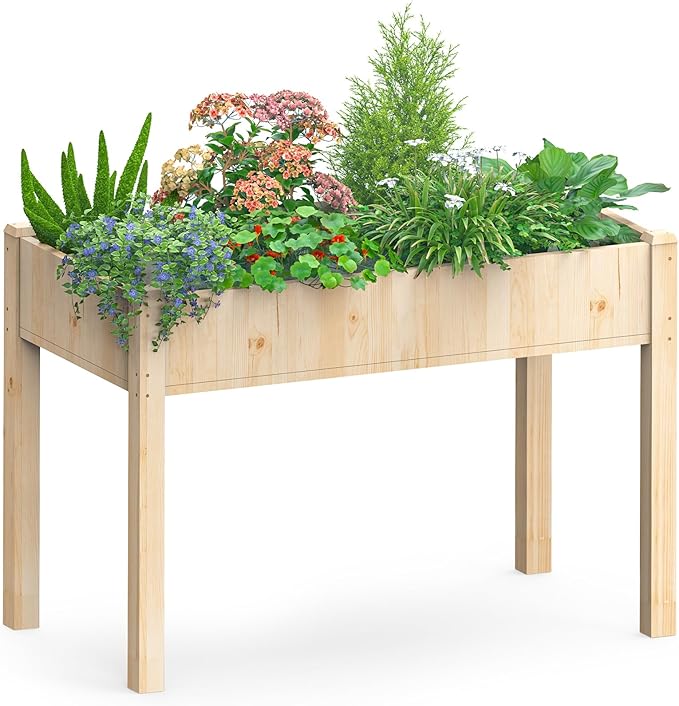 DUMOS Raised Garden Bed with Legs, 300lbs Capacity Outdoor Gardening Planters by DumosLifestyle