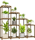 Bamworld Tall Plant Stand Indoor Wood Plant Shelf Outdoor Tiered Plant Rack by Bamworld
