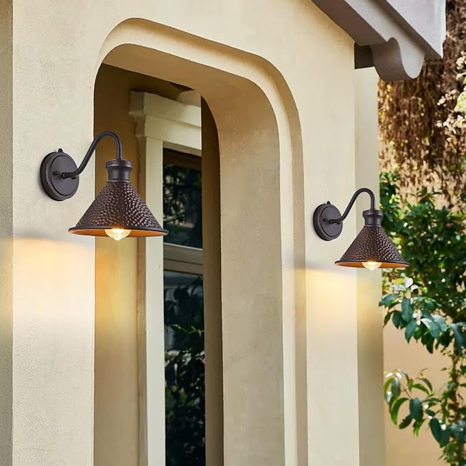 Dusk to Dawn Outdoor Gooseneck Wall Sconce - Image 6