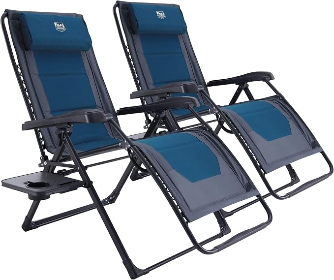 Timber Ridge Zero Gravity Chair Oversized Recliner 350lbs Capacity Patio Lounge by TIMBERRIDGE