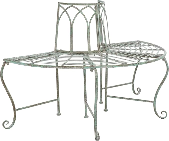SAFAVIEH Outdoor Furniture Collection – Abia Antique Dark Green Distressed - Image 9