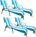 Superior Cabana Cotton Lounge Chair Cover, Outdoor Towel/Chaise Furniture Covers by SUPERIOR