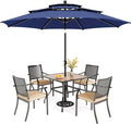 PHI VILLA 5 Pieces Outdoor Dining Set by PHIVILLAThepioneerofcomfortablehouseholdsupplies