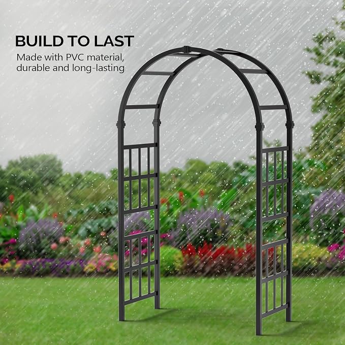 Outvita PVC Garden Arbor, Arch Trellis - Image 8