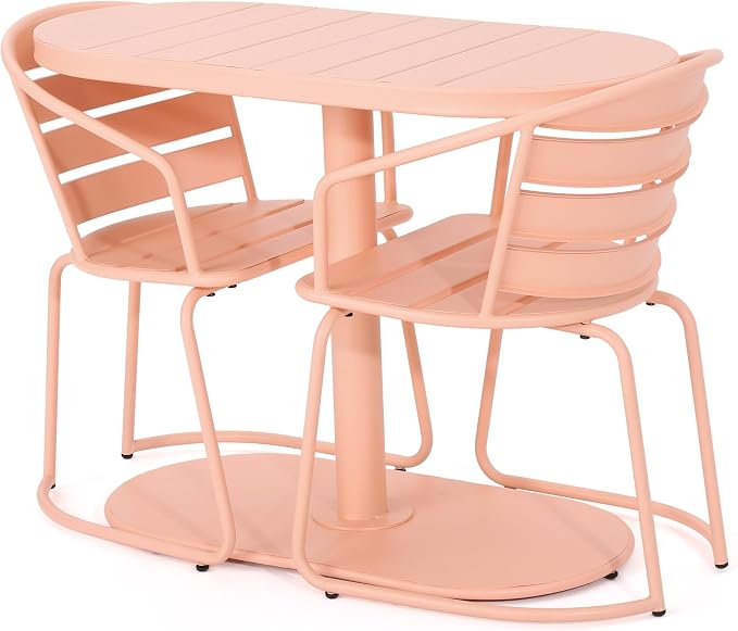 Christopher Knight Home Adley Outdoor Bistro Set, 3-Piece Bistro Table and - Image 6
