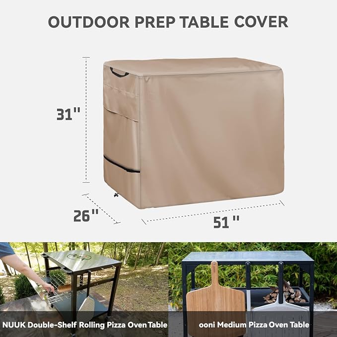 Pizza Oven Table Cover- Heavy Duty Waterproof Cover - Image 2