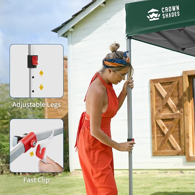 CROWN SHADES 12x12 Pop Up Canopy Tent Instant Commercial - Image 4