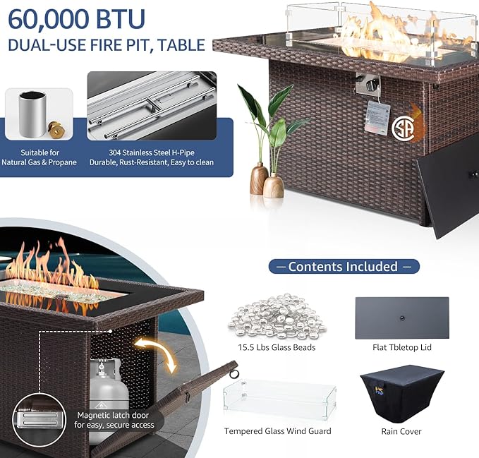 NICESOUL 6 Piece L-Shaped Outdoor Couch - Image 5