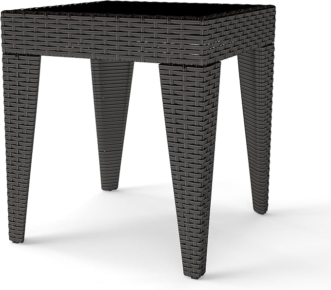Kinfant Rattan Patio Side Table by Kinfant