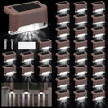 Geelin 32 Pcs Solar Deck Lights Outdoor, Waterproof LED Solar Step Fence Lights by Geelin