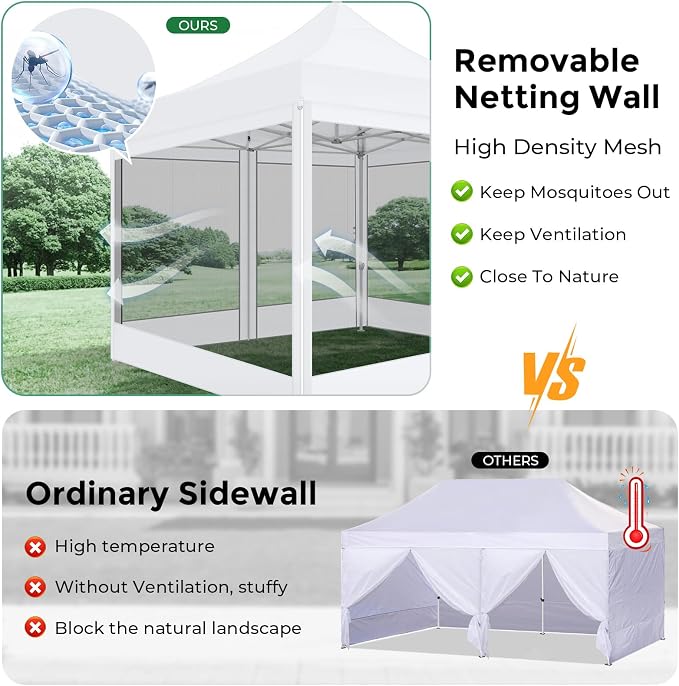 COBIZI 10x10 Heavy Duty Pop Up Canopy - Image 3