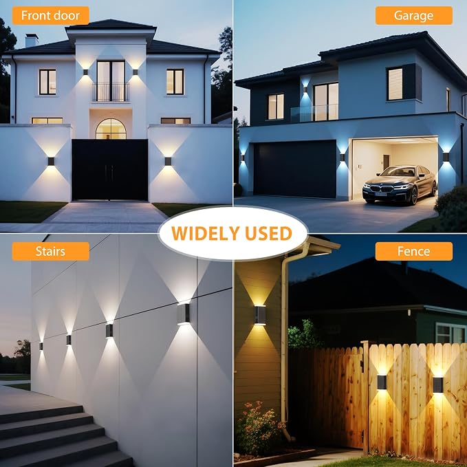 Solar Wall Light Outdoor, 3000/4000/6000K 3 Modes Dusk to Dawn Lighting Wall - Image 7