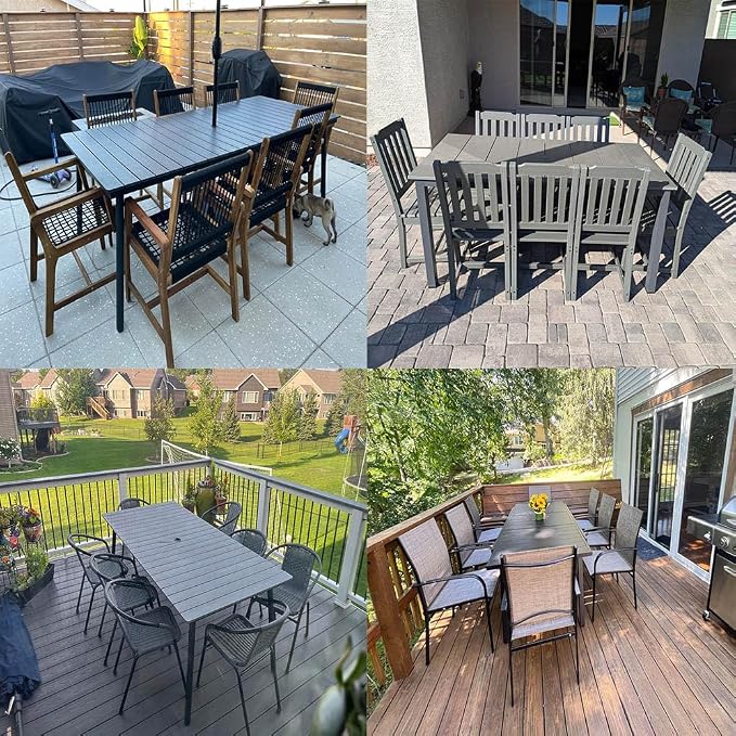 9 Piece Bar Height Outdoor Patio Dining Set Cover - Image 2