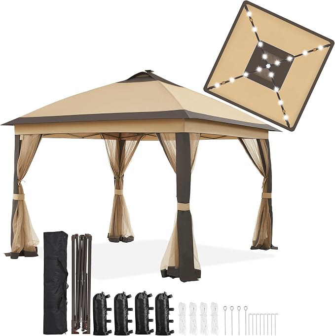 Yaheetech 11'x11' Pop Up Gazebo Instant Tent by Yaheetech