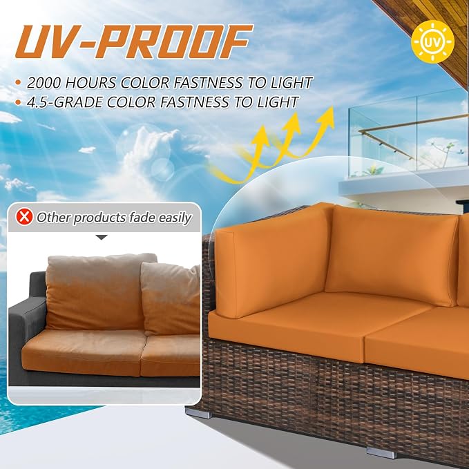 Patelai 11 Pcs Waterproof Patio Cushion Covers - Image 2