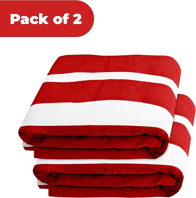 Superior Cabana Cotton Lounge Chair Cover, Outdoor Towel, Terry Cloth, Swim - Image 5