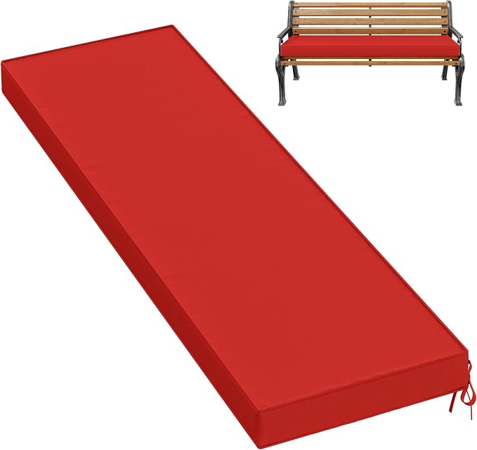 Premium Outdoor Bench Cushions for Patio Furniture 3.5inches Memory Foam Bench by Pakunoda