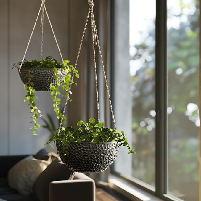 LA JOLIE MUSE Hanging Planters for Indoor Plants, Medium Hanging Planters - Image 6
