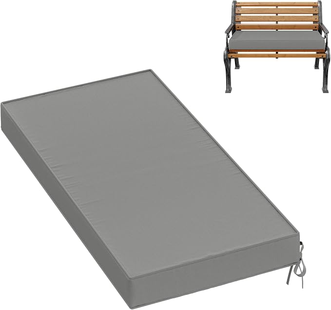 Premium Outdoor Bench Cushions for Patio Furniture 3.5inches Memory Foam Bench by Pakunoda