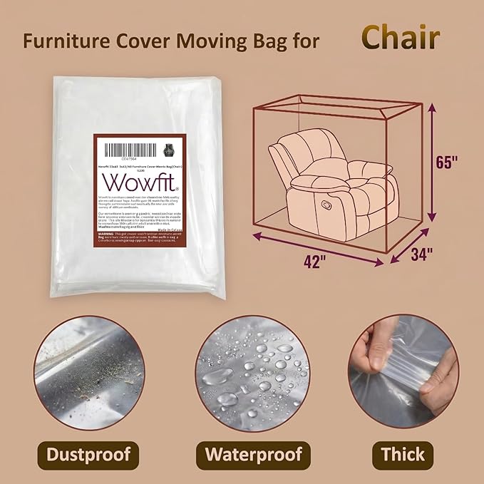 Wowfit Furniture Cover Dust-Proof Moving Bag - Image 3