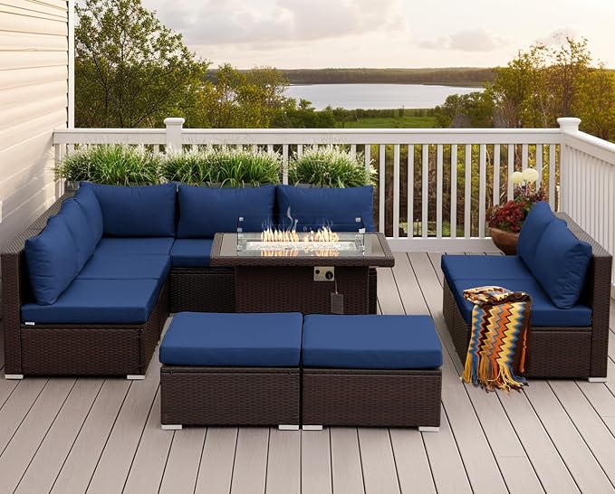 NICESOUL 10 Piece Outdoor Couch Set - Image 3