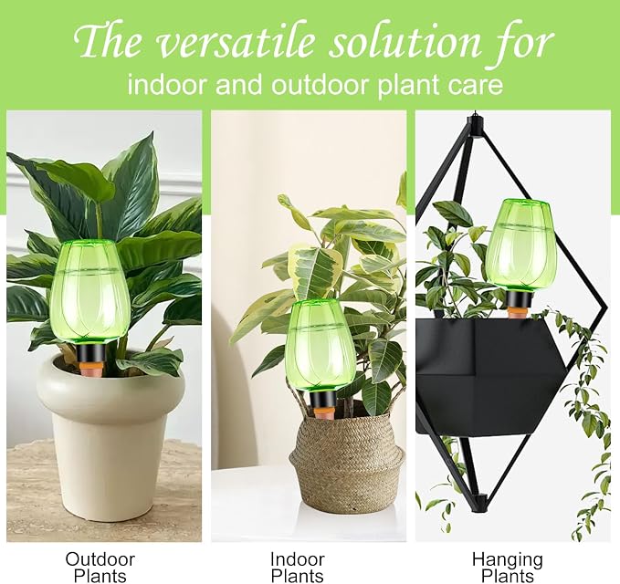 8 Pcs Plant Watering Globes Self Watering Planter Insert Plants Top Fill Water - Image 6