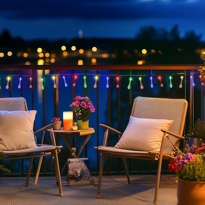 JMEXSUSS 2 Pack Solar String Lights Outdoor Waterproof, Total 41.6FT 60 LED - Image 7