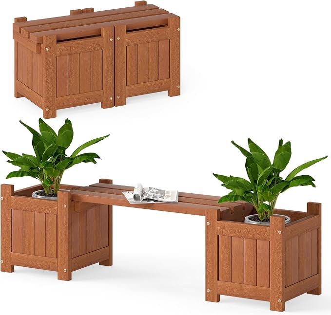 Giantex 2-in-1 Outdoor Bench by Giantex