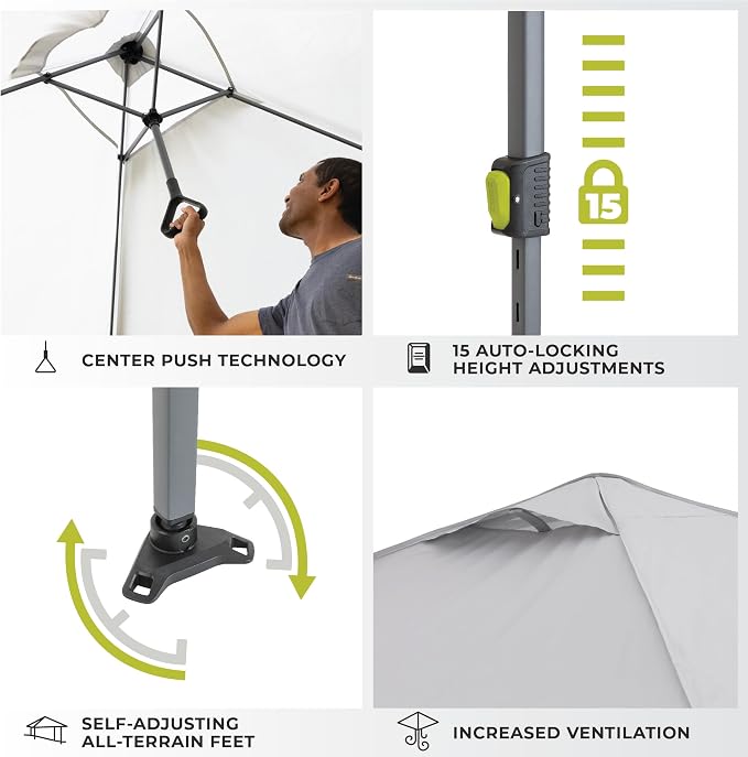 CORE 13 FT x 13 FT Instant Pop Up Canopy Tent | Portable Straight Leg Outdoor - Image 4