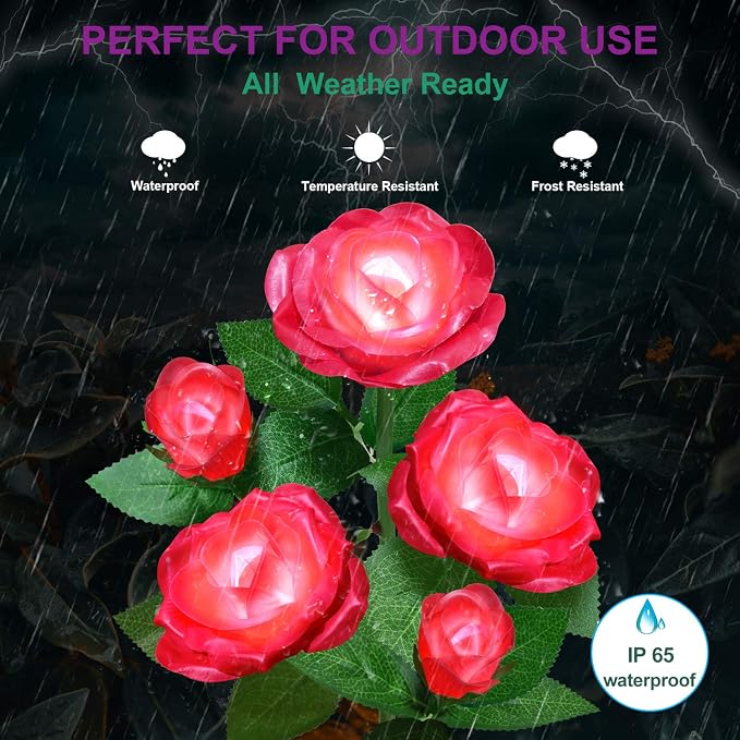 Solar Flower Lights Outdoor - Image 4