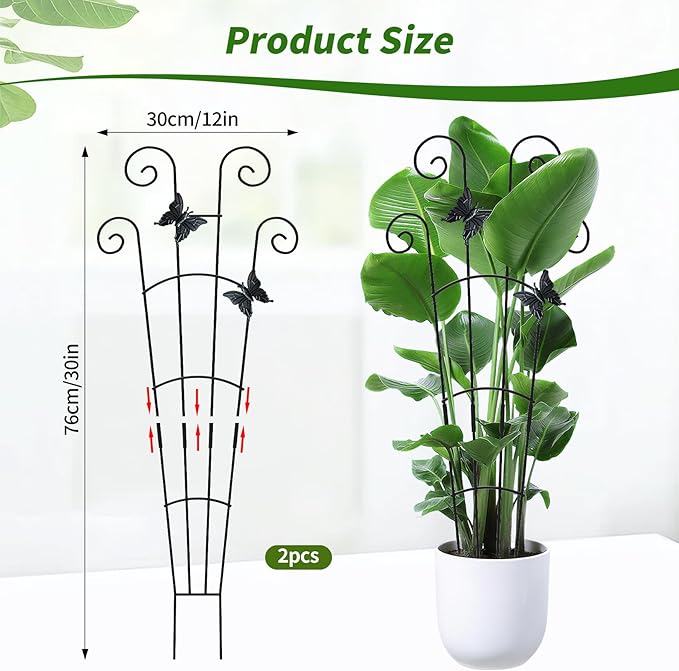 2 Pack 30 Inch Taller Plant Trellis - Image 3