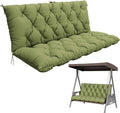 Porch Swing Cushion with Backrest, Waterproof Bench Cushion by Pakunoda