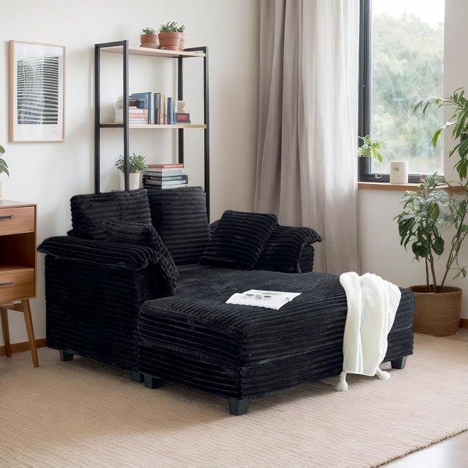 VINGLI 56" Oversized Chaise Lounge Chair, Movie Room - Image 8