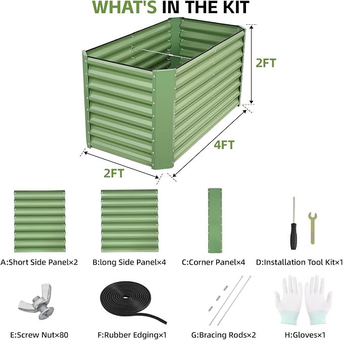 4x2x2ft Raised Garden Bed - Image 2