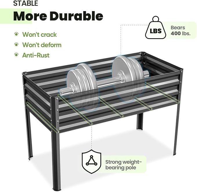 KING BIRD Large Raised Garden Bed - Image 4