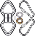 BeneLabel Swing Swivel with 2 Carabiners, 770LB Capacity, Safest Rotational by BeneLabel