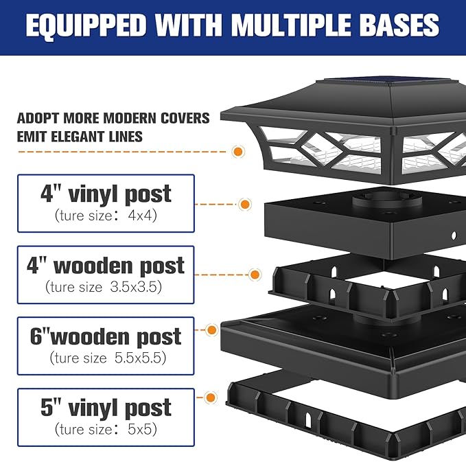 VOLISUN Solar Post Cap Lights: 12 - Image 6