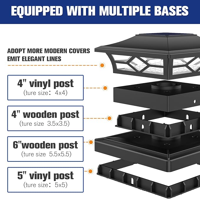 VOLISUN Solar Post Cap Lights: 2 - Image 6
