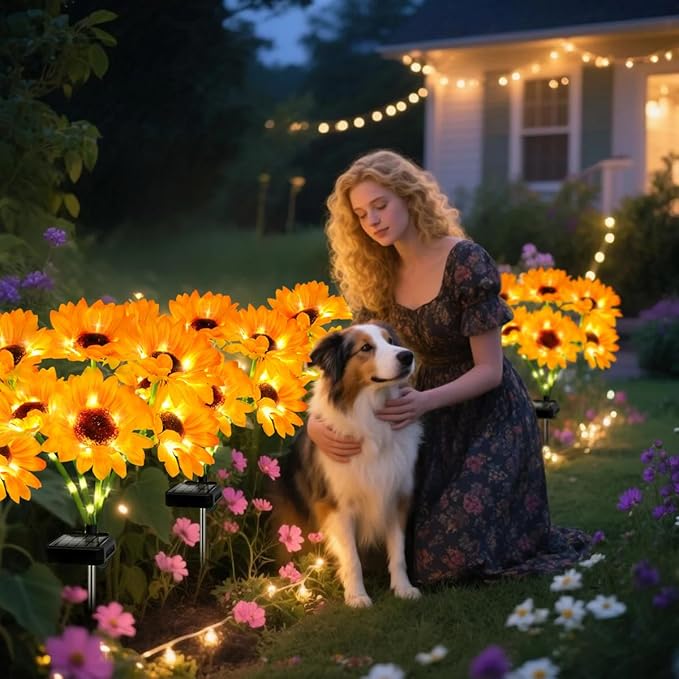 Upgraded Solar Sunflower Lights 1 Pack - Image 5