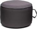QILLOWAY Indoor/Outdoor Inflatable Stool, Round Ottoman, All Weather Foot Rest by QILLOWAY