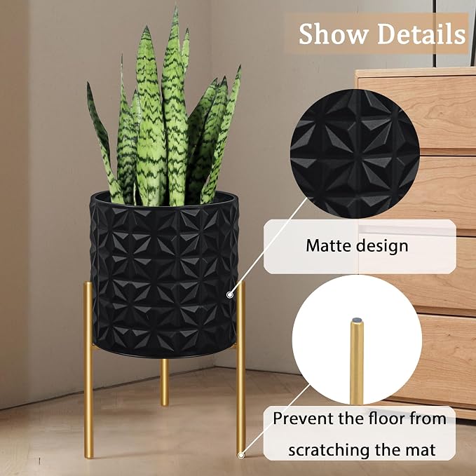 ARNIS Modern Planter Pots, Decorative Planters, Metal Pots - Image 4
