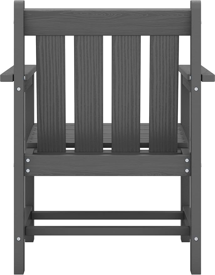 SEWRWALL 3 Pieces Patio Bistro Set, All Weather Adirondack Chair Set - Image 12