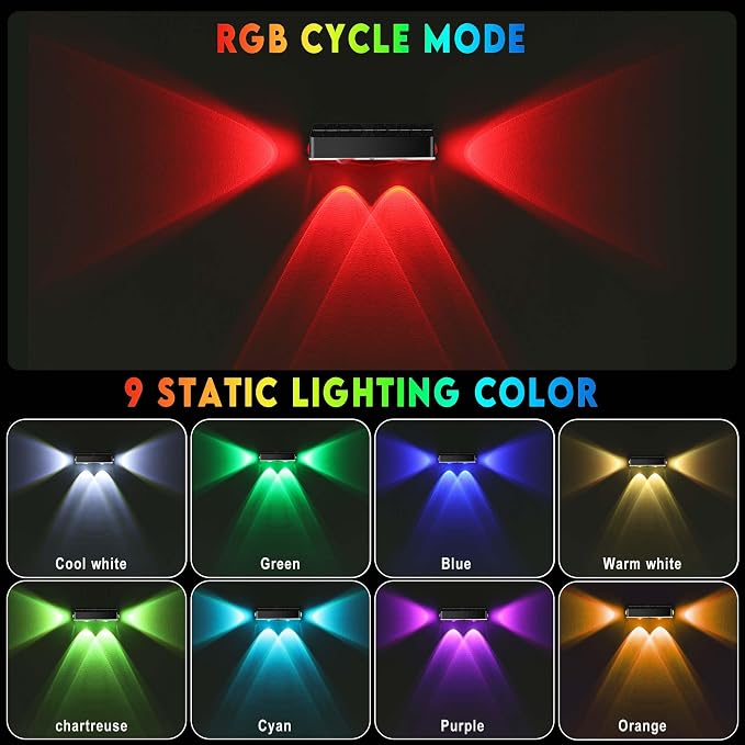 Solar Fence Lights 8 Pack Solar Fence Lights Outdoor - Image 2