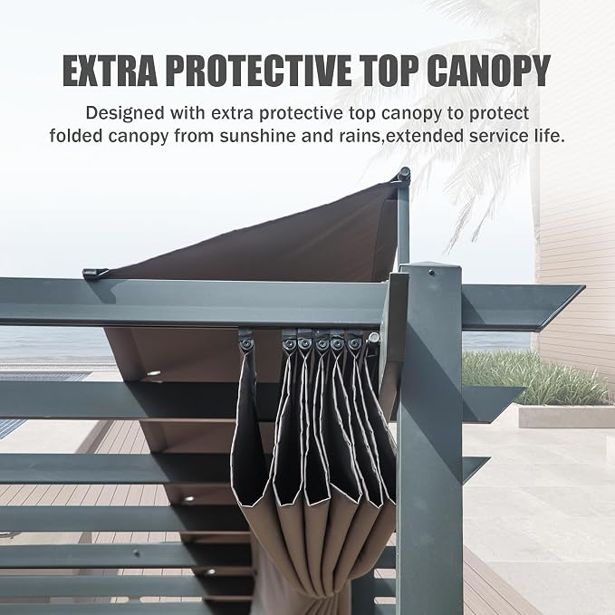 Domi Outdoor Living 11' X 20' Outdoor Pergola - Image 4