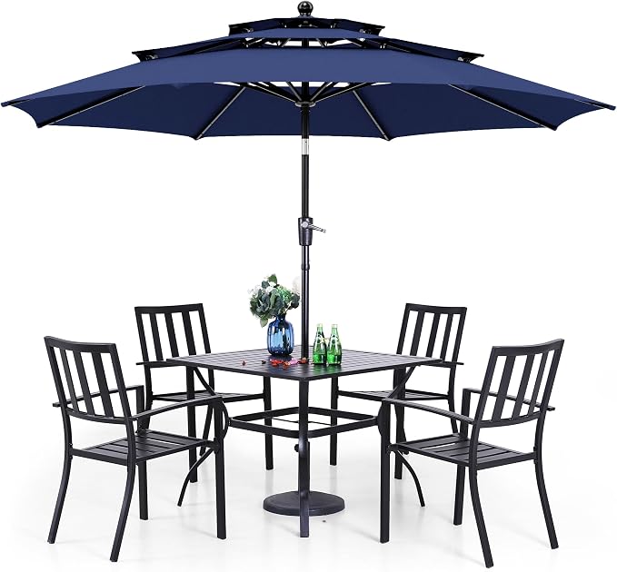 PHI VILLA 5 Piece Outdoor Dining Set by PHIVILLAThepioneerofcomfortablehouseholdsupplies