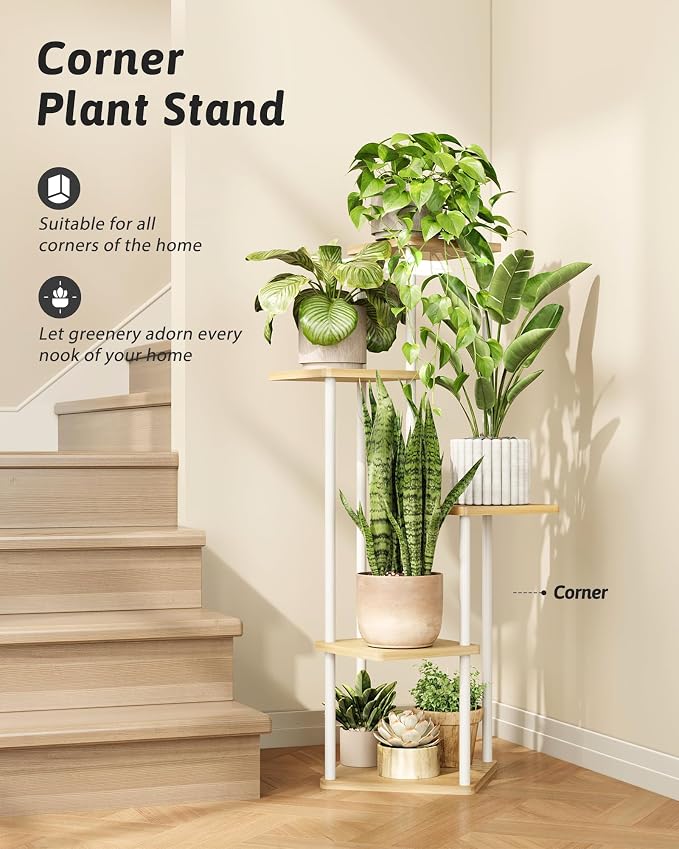 Tall Plant Stand Indoor 5 Tiered Plant Shelf - Image 3