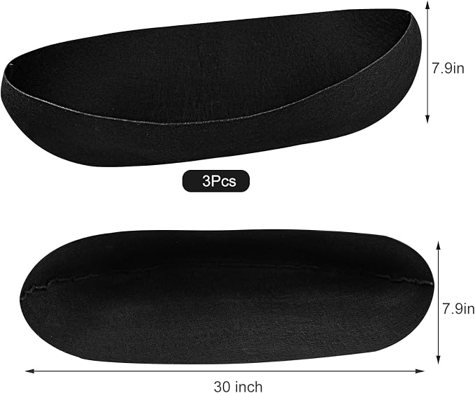3PCS 30 Inch Planter Basket Liners Fabric Window Box Liners Felt Trough Planter - Image 2
