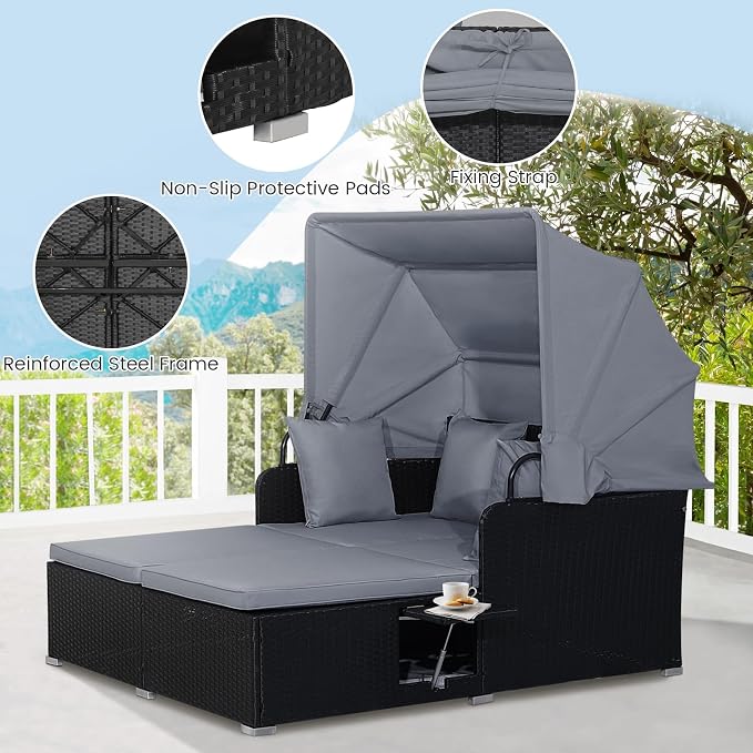 RELAX4LIFE Patio Outdoor Daybed - Image 7