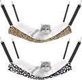 Jetec 2 Pack Cat Hammock for Cage, Catio Accessories Reversible Soft Cats Bed by Jetec