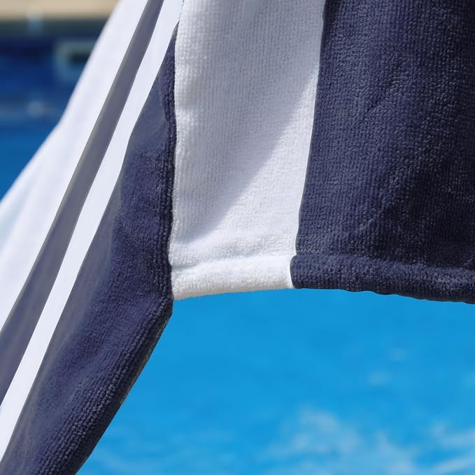 Superior Cabana Cotton Lounge Chair Cover, Outdoor Towel/Chaise Furniture Covers - Image 4